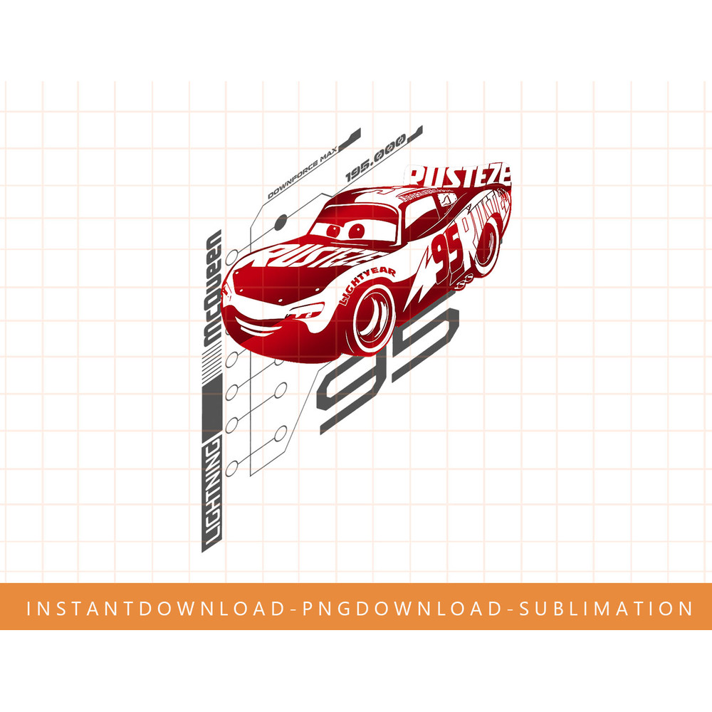 Disney Pixar Cars Foiled McQueen Graphic T-Shirt png, sublimate, digital print.jpg