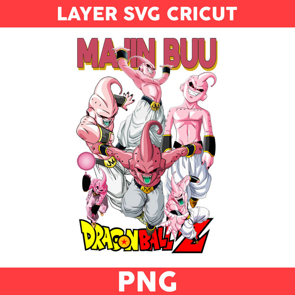 Majin Buu Png, Dragon Ball Character Png, Dragon Ball Z Png, Cartoon Png -  Digital File