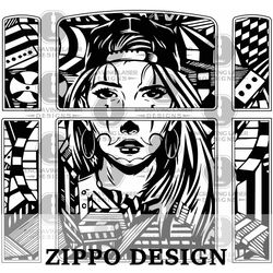engraving laser zippo design