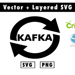 kafka svg and png files for cricut machine , anime svg , manga svg , goku svg