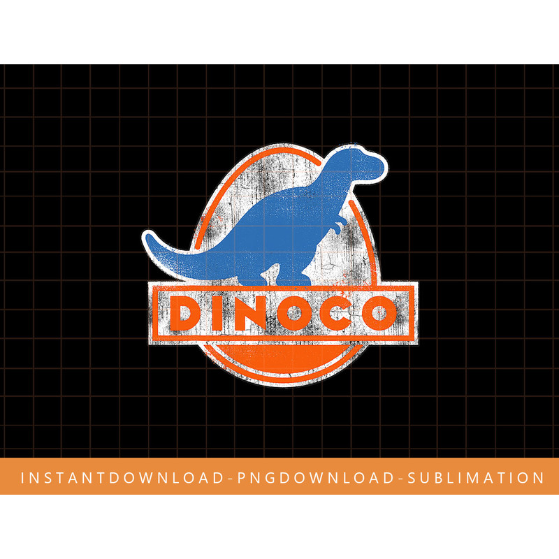 Disney Pixar Cars Iconic DINOCO Dinosaur Logo T-Shirt png, sublimate, digital print.jpg