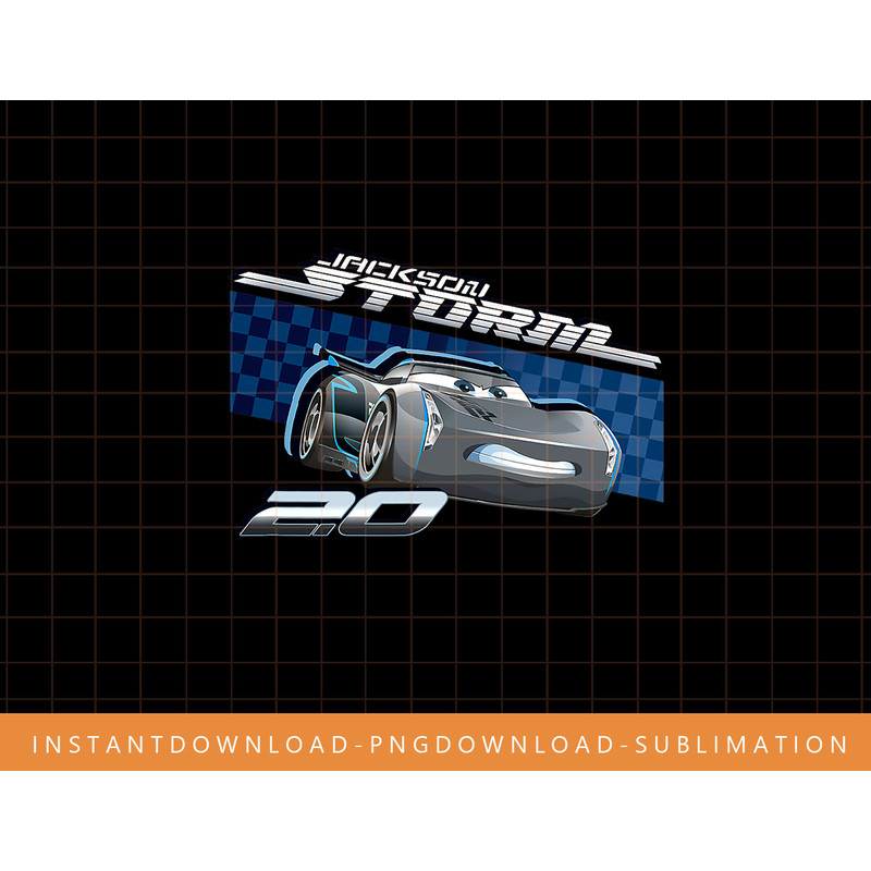 Disney Pixar Cars Jackson Storm 2.0 png, sublimate, digital print.jpg