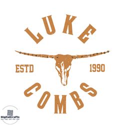 luke combs estd 1990 country music svg graphic design files