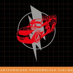 disney pixar cars lightning mcqueen bolt logo png, sublimate, digital print
