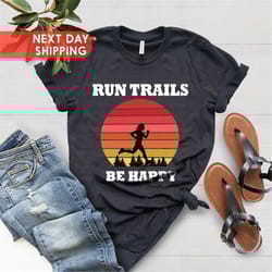 retro trail running shirt, trail running gift woman, retro sport shirt, sports gift shirt, fitness running mom tee, runn