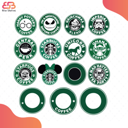 starbucks logo bundle svg, brand svg, harry potters coffee svg, i