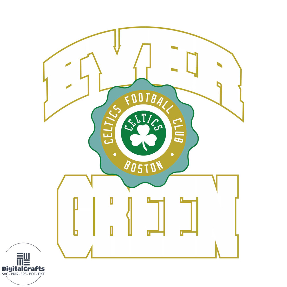 Boston Celtics Nike Ever Green SVG Graphic Design Files