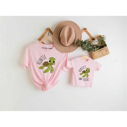 auntie's little squirt shirt, niece nephew gift idea, turtle shirts, gift from aunt, baby shirt, tia and baby matching,