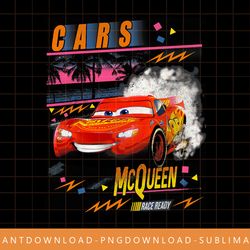 disney pixar cars lightning mcqueen palm tree sunset png, sublimate, digital print