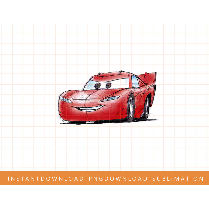 Disney Pixar Cars Lightning McQueen Profile Graphic T-Shirt png, sublimate, digital print.jpg