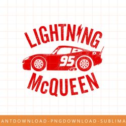 disney pixar cars lightning mcqueen profile vintage t-shirt png, sublimate, digital print