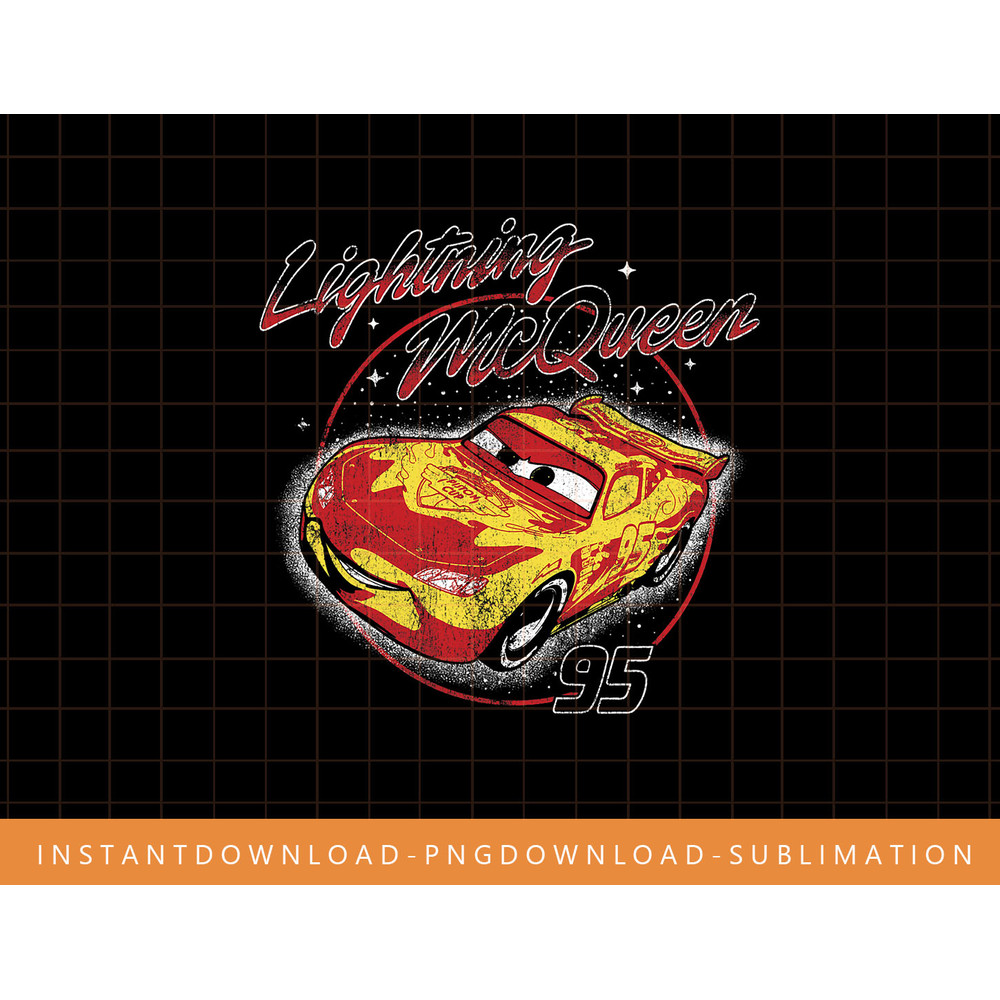 Disney Pixar Cars Lightning McQueen Stars png, sublimate, digital print.jpg