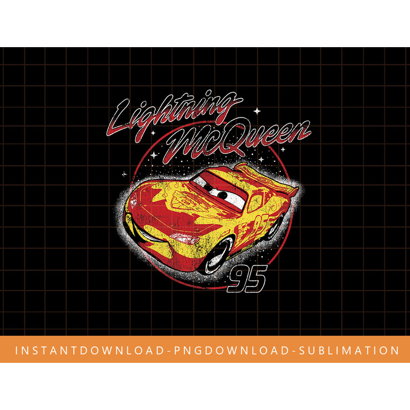 Disney Pixar Cars Lightning McQueen Stars png, sublimate, digital print.jpg