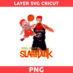 Sakuragi Png, Sakuragi Chibi Png, Hanamichi Sakuragi Png, Basketball Png, Slam Dunk Png, Cartoon Png - Digital File