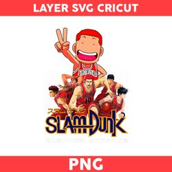 Hanamichi Sakuragi Png, Sakuragi Png, Slam Dunk Character Png, Basketball Png, Slam Dunk Png, Cartoon Png - Digital File