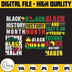 black history month bundle blm bundle my history is strong svg svg png eps, cricut bundle, cut file, clipart digital fil