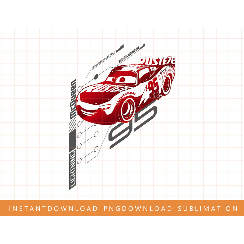 Disney Pixar Cars McQueen Digital Profile Graphic T-Shirt png, sublimate, digital print.jpg