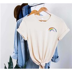 rainbow pocket pride shirt, pride month shirt, gay pride t-shirt 2021, pocket rainbow tee, lgbt rainbow pocket tee, gay