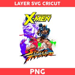 X Men And Street Fighter Png,  X Men Png, Street Fighter Png, Game Png - Digital File