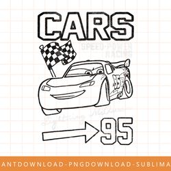 disney pixar cars mcqueen speed power racing 95 t-shirt png, sublimate, digital print