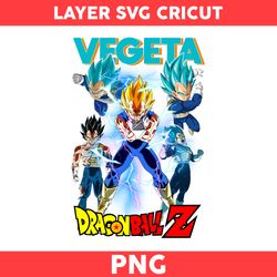 Vegeta Png, Vegeta Super Saiyan Png, Super Saiyan Png, Dragon Ball Z Png, Cartoon Png - Digital File