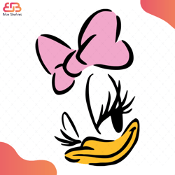 daisy duck svg, cartoon svg, daisy svg, disney svg, disneyland svg, famous cartoon ch