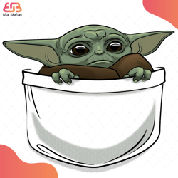 baby jedi svg, cartoon svg, star war svg, famous cartoon character svg, fictional cha