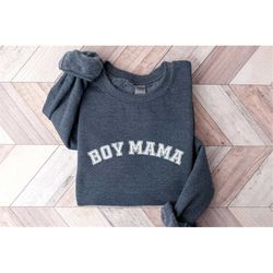 boy mama sweatshirt, mom life sweatshirt, mama crewneck sweatshirt, mothers day gift,  family sweater, vintage sweatshir