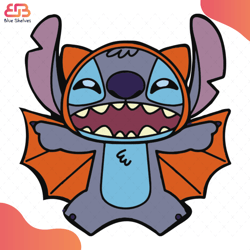 disney stitch bat halloween costume svg, disney svg, stitch svg, bat svg, halloween d