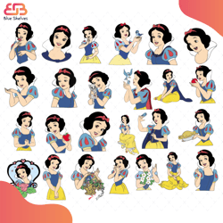 snow white bundle svg, disney svg, snow white and the seven dwarfs svg, snow white sv