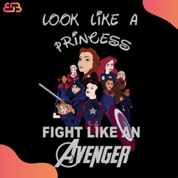 look like a princess fight like an avenger svg, disney svg, princess svg, avenger svg