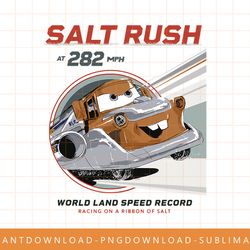 disney pixar cars on the road salt rush png, sublimate, digital print