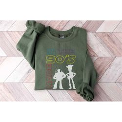 toy story sweatshirt, youth crewneck sweatshirt, in the 90's made pullover, funny unisex sweater, gift for her
