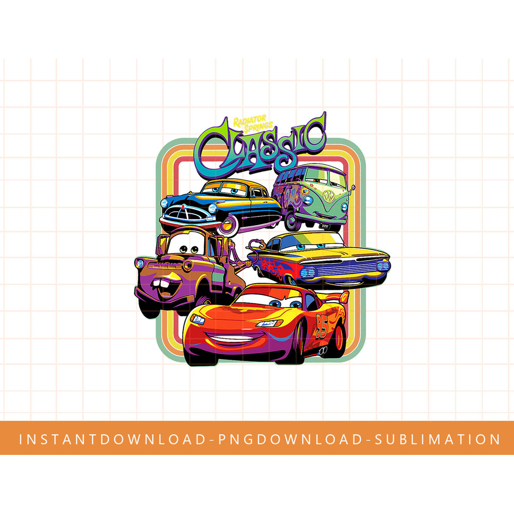 Disney PIXAR Cars Radiator Springs Classic png, sublimate, digital print.jpg