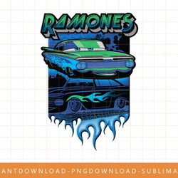 disney pixar cars ramones big flames png, sublimate, digital print