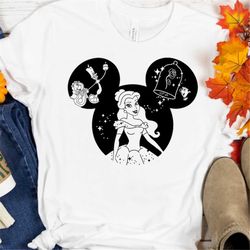disney belle princess shirt, disney princesses fan shirt, disney girls trip shirts, disney girls squad outfit, under the