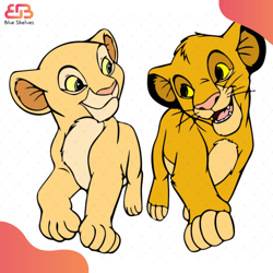 lion king couple his queen her king svg, disney svg, lion svg, lion king svg, lion qu