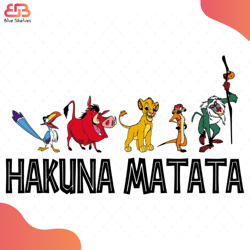 hakuna matata lion king svg, disney svg, lion king svg, timon svg, zazu svg, rafiki s
