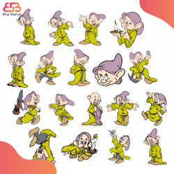 dwarfs bundle svg, disney svg, seven dwarfs svg, snow white svg, friend of princess s