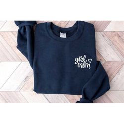 girl mama sweatshirt, youth crewneck sweatshirt, mother's day pullover, funny unisex sweater, gift for her