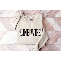 Lineman Wife Leopard Sweatshirt, Youth Crewneck Sweatshirt, Linewife women's Pullover, Funny Unisex Sweater, Gift for He