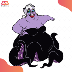 ursula little mermaid svg, disney svg, ursula svg, little mermaid svg, horror face sv