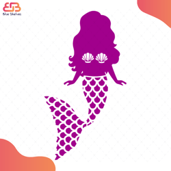 purple mermaid svg, disney svg, little mermaid svg, tail svg, purple tail svg, childr