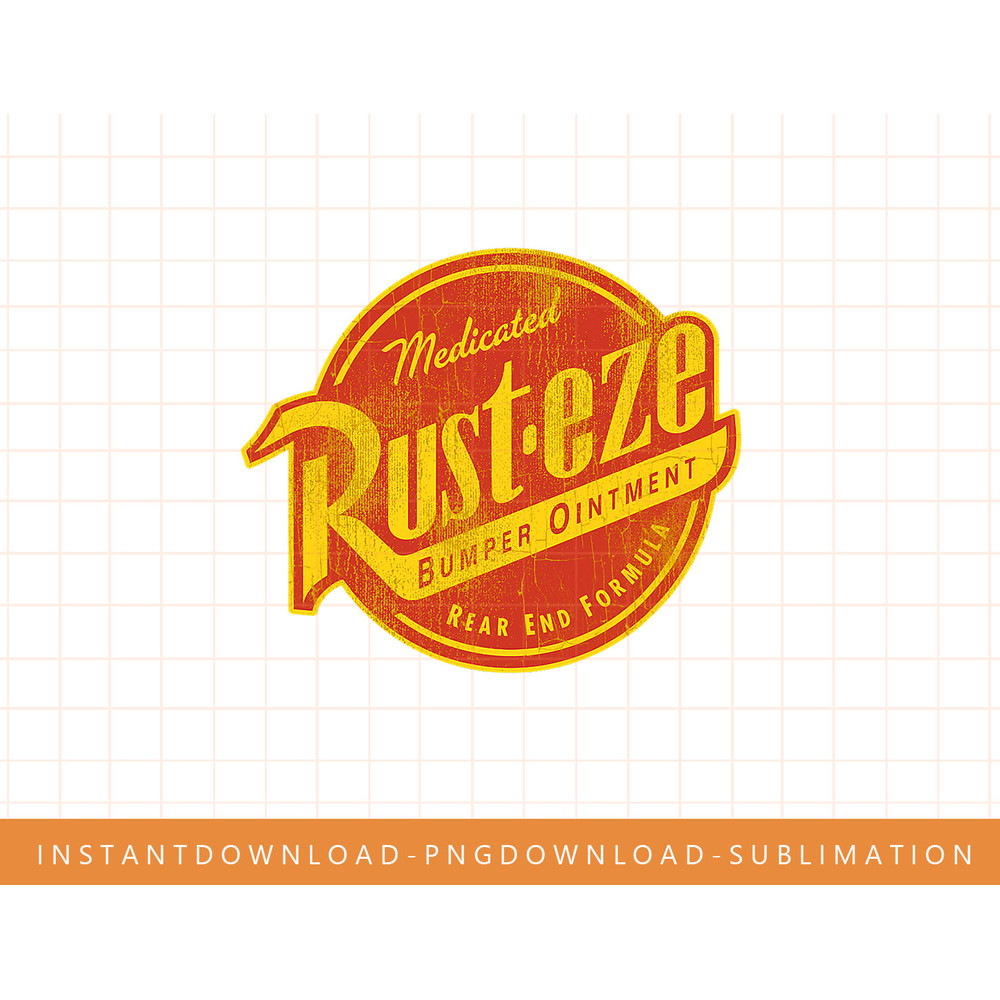 Disney Pixar Cars Vintage Rust-Eze Ointment Graphic T-Shirt png, sublimate, digital print.jpg