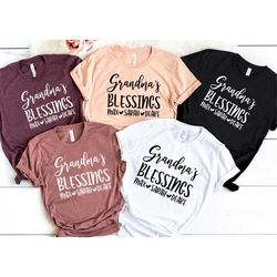grandma's blessing with names shirt, nana shirt, mother's day shirt, mother's day gift, shirt for mom, grandma shirt, va