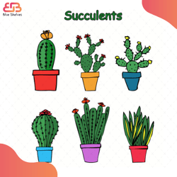 succulents bundle svg, flower svg, succulents svg, funny garden svg, flower succulent
