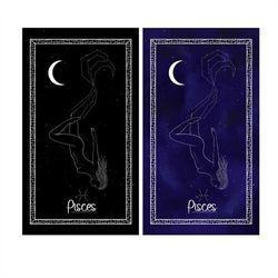 pisces zodiac print. tapestry aesthetic. wall hanging for bedroom. divine feminine boho decor.