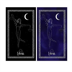 libra zodiac print. tapestry aesthetic. wall hanging for bedroom. divine feminine boho decor.