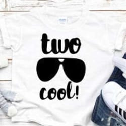 two cool birthday shirts, birthday shirts, birthday gift, girl and boy birthday shirts, women shirts, youth and toddler