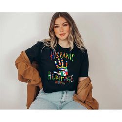 hispanic heritage month latino countries flags sunflower shirt, hispanic heritage month shirt, latin american shirt, lat